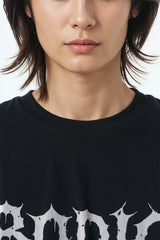 Bodic Design Graphic Printed Oversized Drop Shoulder Sleeves T shirt