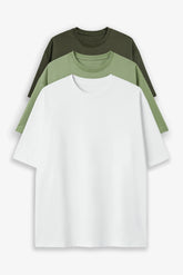 Bodic Oversized T-shirt Combo with Three Colours