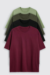 Bodic Oversized T-shirt Combo with Four Colours