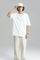 Introvert Design in Graffiti Graphic Printed Oversized Drop Shoulder Sleeves T shirt