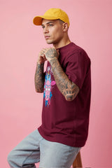 Rick and Morty Graphic Printed Oversized Drop Shoulder Sleeves Pure Cotton T shirt