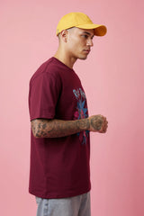 Rick and Morty Graphic Printed Oversized Drop Shoulder Sleeves Pure Cotton T shirt