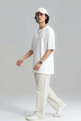 Introvert Design in Graffiti Graphic Printed Oversized Drop Shoulder Sleeves T shirt