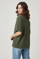 Moody Pluto Graphic Printed Oversized Drop Shoulder Sleeves T shirt