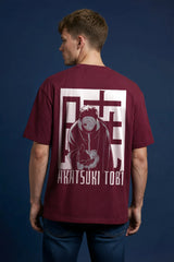 Akatsuki Tobi Design	Graphic Printed Oversized Drop Shoulder Sleeves Tshirt