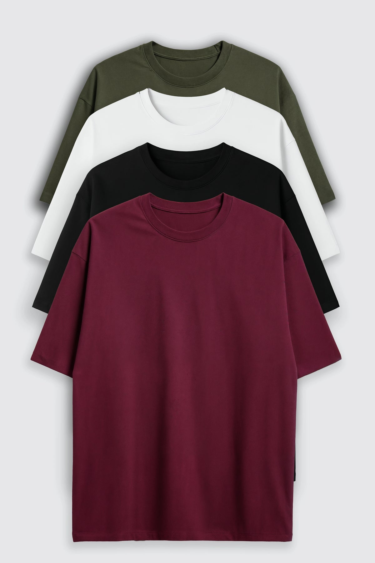 Bodic Oversized T-shirt Combo with Four Colours