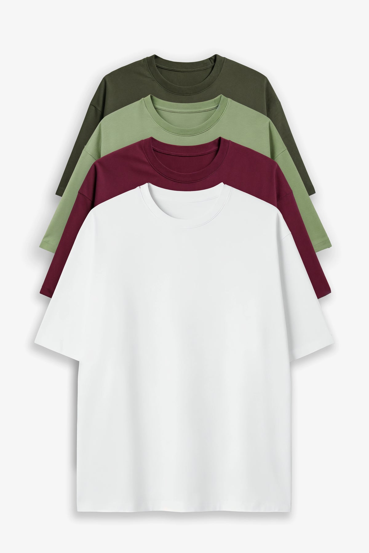 Bodic Oversized T-shirt Combo with Four Colours
