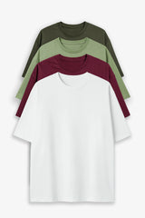 Bodic Oversized T-shirt Combo with Four Colours