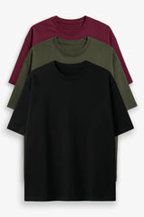 Bodic Oversized T-shirt Combo with Three Colours