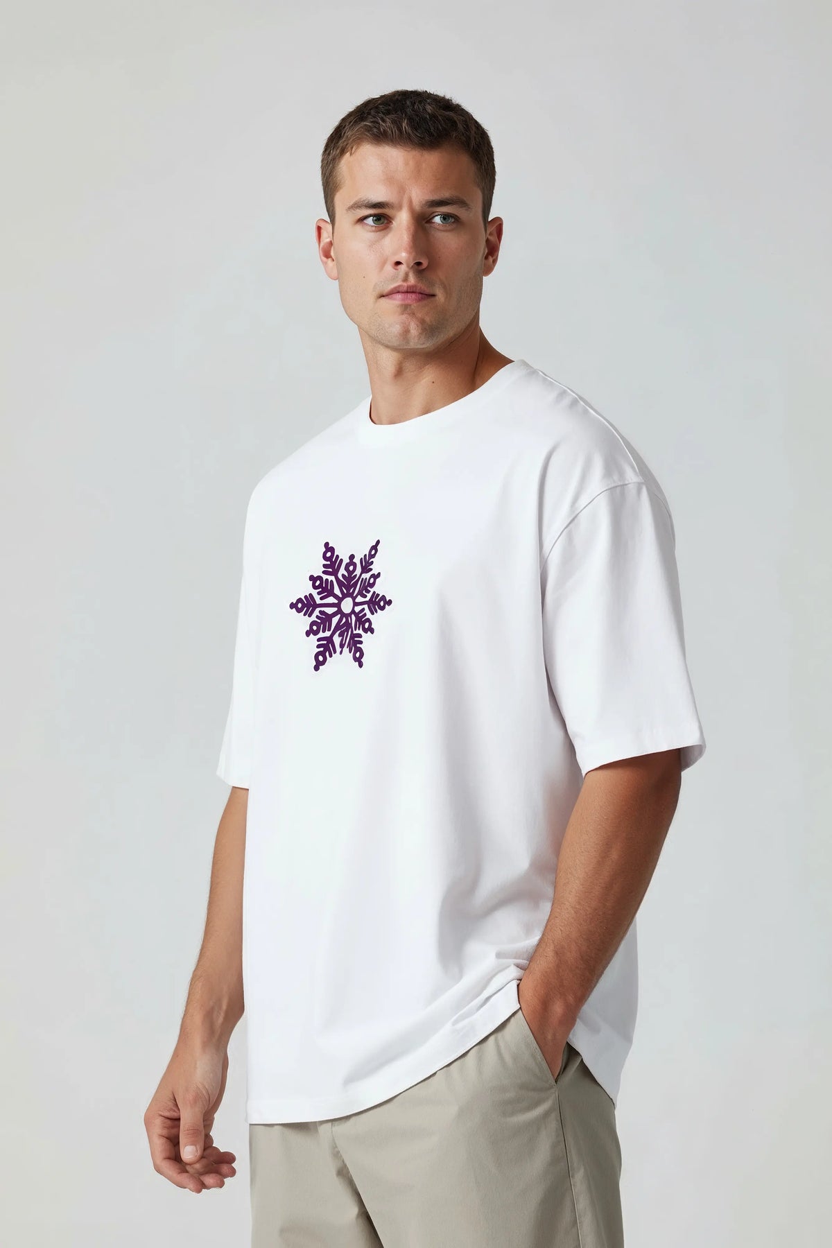 Demon Slayer Akaza Design Graphic Printed Oversized Drop Shoulder Sleeves T shirt