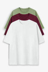 Bodic Oversized T-shirt Combo with Three Colours