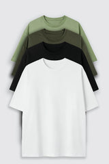 Bodic Oversized T-shirt Combo with Four Colours