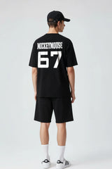 Mickey Mouse Design oversized Black T shirt