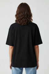 Power Puff Butter Cup Girl Design Black Oversized Tshirt