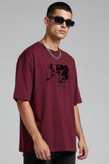 Demon Slayer Tanjiro Design  Graphic Printed Oversized Drop Shoulder Sleeves  T shirt