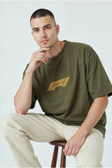 Formula1 Design1 Graphic Printed Oversized Drop Shoulder Sleeves T-shirt