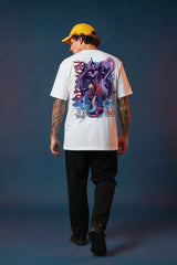 Solo Leveling Shadow Monarch Edition Graphic Printed Oversized Drop Shoulder Sleeves Tshirt