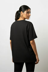 BODIC Womens Oversized fit Natural Printed Half Sleeve Oversize T-Shirts